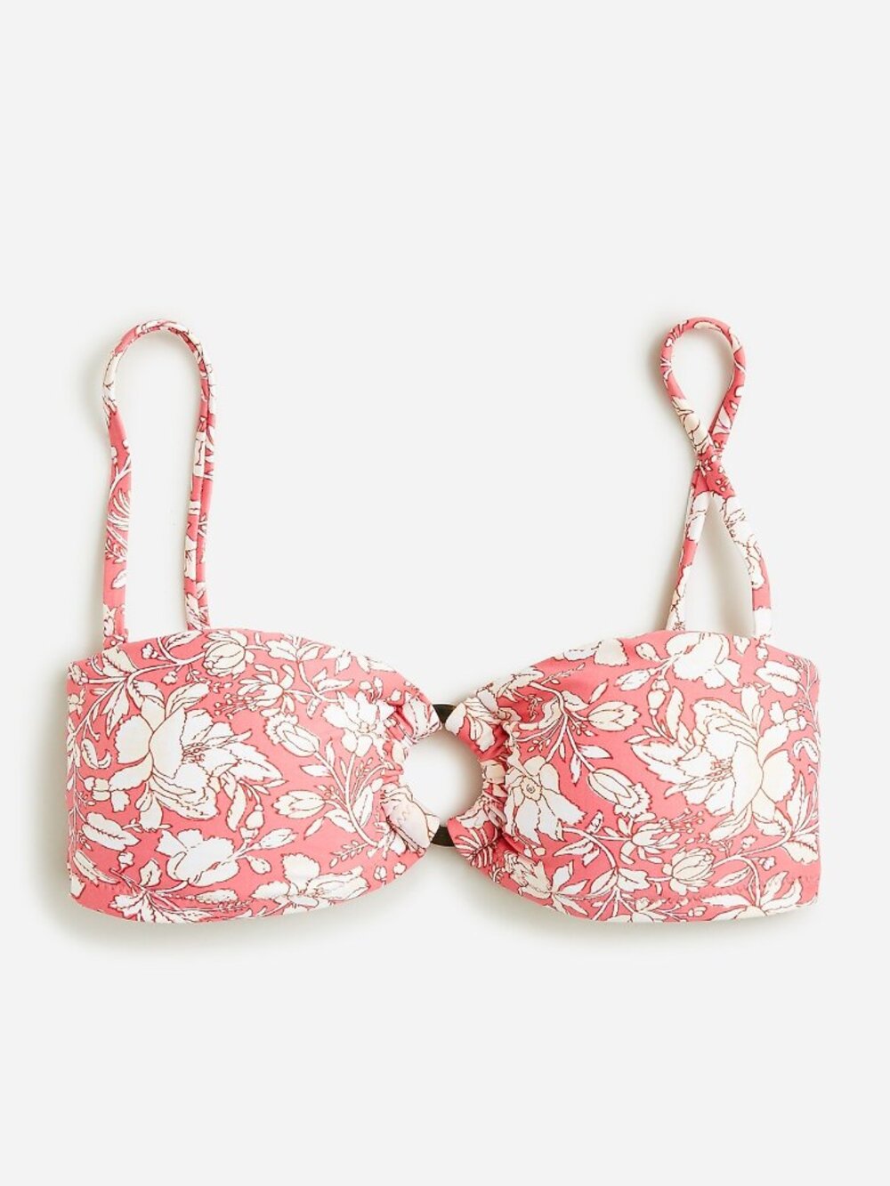 J.Crew Tossed Floral Bandeau Bikini Set NWT Medium BH555 BH552